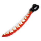 81cm curved inflatable pirate sword shown from reverse angle