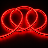 5m red LED neon flex rope light arranged in glowing loops
