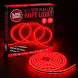 Global Gizmos 5m red neon flex LED rope light with retail box