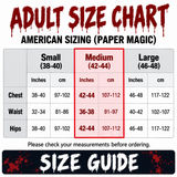 Paper Magic Medium size chart chest 42-44 waist 36-38 hips 42-44 inches