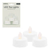 Three-pack battery-operated flickering LED tealights