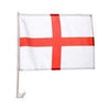 Pair of England St George's Cross car flags – 30 x 45cm