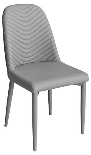 Riversway grey faux leather dining chair
