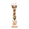 The Christmas Workshop 60cm LED snow-topped wooden lamppost