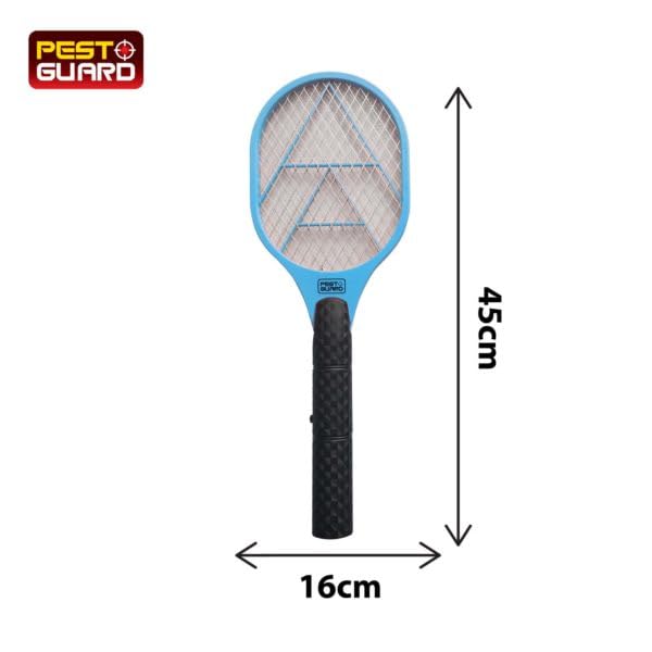 Battery-operated electric fly swatter pest control bat