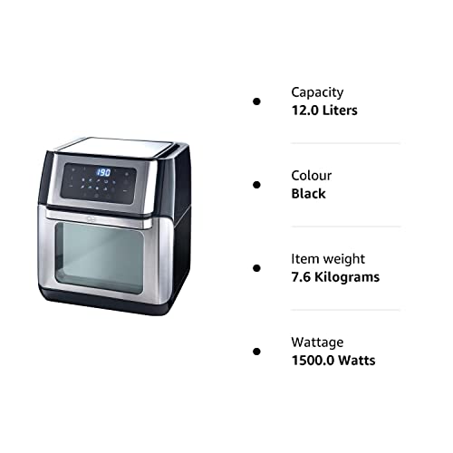 12 litre Quest air fryer oven with digital controls