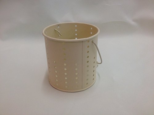 Garden King cream metal bucket tealight holder with small holes