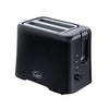 Quest black 870W 2-slice toaster with adjustable browning