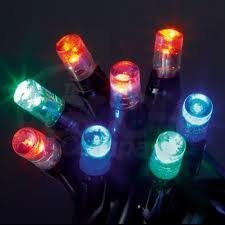 Multi-coloured indoor and outdoor LED Christmas lights