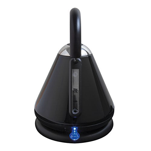 Quest 1.7L black pyramid cordless kettle