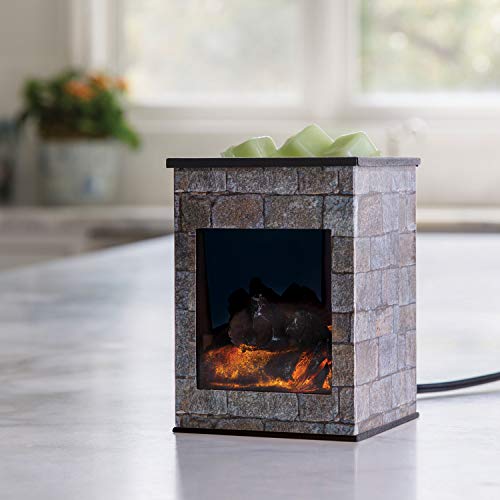 Candle Warmers Etc. Hearthstone grey fireplace fragrance warmer