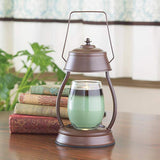 Candle Warmers Etc. Hurricane rustic brown candle warmer lantern