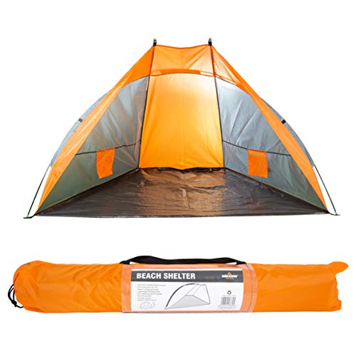 Grey two-person Milestone beach shelter