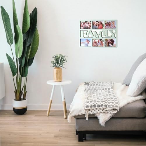 Widdop pale mint family multi-aperture collage photo frame