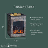 Candle Warmers Etc. Hearthstone grey fireplace fragrance warmer