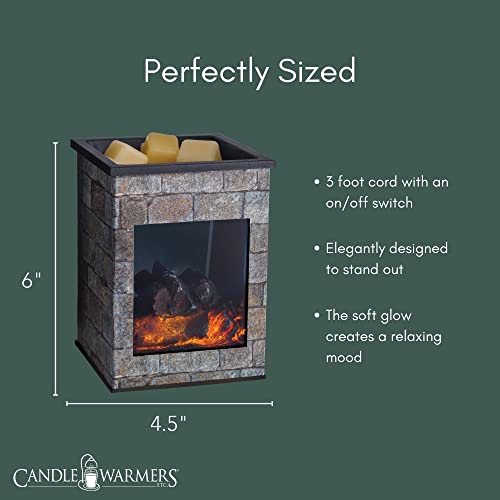 Candle Warmers Etc. Hearthstone grey fireplace fragrance warmer