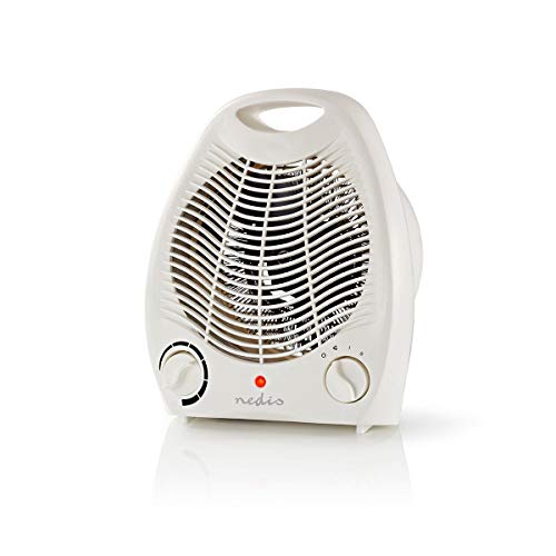 Nedis 2000W portable fan heater – white