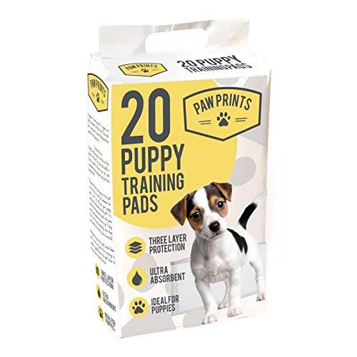 60 puppy training pads, three packs of 20