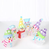15cm colour-changing EVA snowman with pastel trim