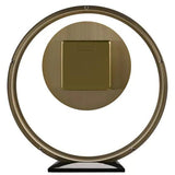 WM.Widdop. Round Gold Mantel Clock - W2937G