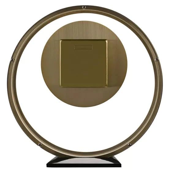 WM.Widdop. Round Gold Mantel Clock - W2937G