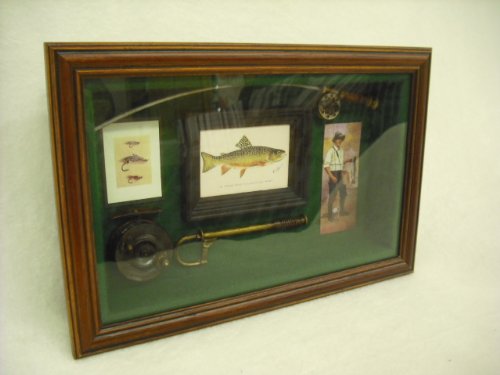 Rustic fisherman fishing wall art display