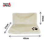 SIMPLY 4 PETS Quality Pet Products Soft Washable Radiator Cat Bed Specially Made For Cats