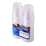 Kingfisher Catering pack of 32 clear 30ml reusable shot glasses