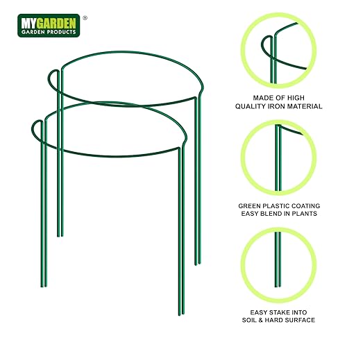 MyGarden nine pack green plant supports – 30 x 30cm
