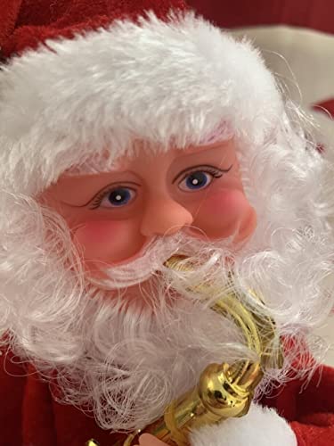 27cm animated musical Santa with saxophone