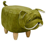 Shar Pei dog pouffe upholstered animal footstool