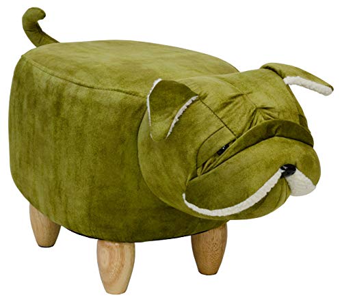 Shar Pei dog pouffe upholstered animal footstool