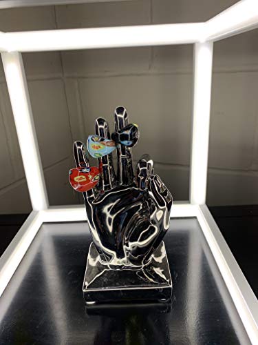 Febland silver ceramic OK hand sculpture