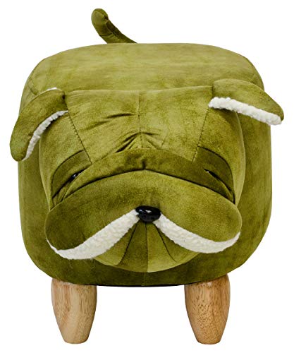 Shar Pei dog pouffe upholstered animal footstool