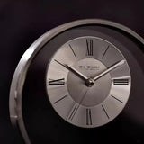 WM.Widdop. Round Silver Mantel Clock - W2937S