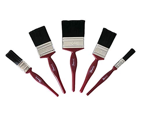 Five-piece paint brush set for DIY decorating