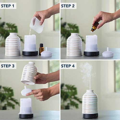 Airomé Serenity 100ml porcelain ultrasonic essential oil diffuser