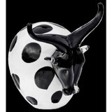 Glass milk cow ornament 19cm