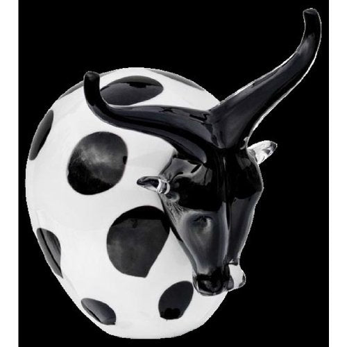 Glass milk cow ornament 19cm
