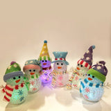 Assorted battery-operated EVA snowman Christmas decoration