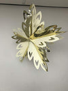 HARTES Cream & Gold Foil Christmas Ceiling Decorations (Small Star)