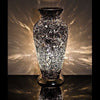 38cm black mosaic glass vase table lamp