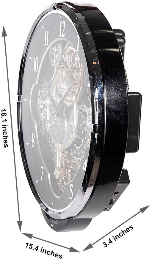 Rhythm Gadget black Magic Motion musical wall clock