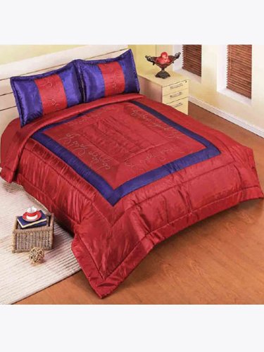 Elegance Home Dawn blue double king bedspread with two pillow shams