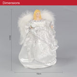 30cm silver angel Christmas tree topper