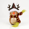Widdop LED reindeer Christmas baubles set of six