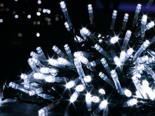 Premier 200 white LED Supabright Christmas lights, 20m