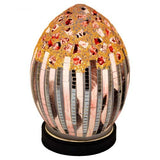 Mini Mosaic Glass Egg Lamp - Art Deco