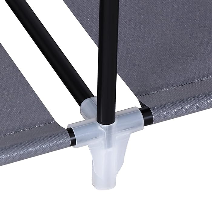 Generic Fabric Canvas Wardrobe Organizer Clothes Rail Shelf Storage Closet Single (Grey), 68-69-70a