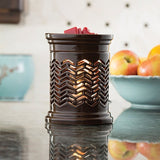Candle Warmers Chevron electric wax melt warmer with bulb